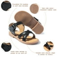 thumbnail image 4 of Meckior Toddler Sandals Open Toe Flat Summer Sandals for Little Kid, 4 of 6