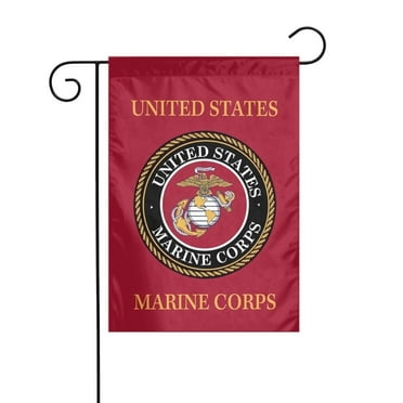 United States Marine Corps Garden Flag for Yard Outside Decorations Double Sided for Home Indoor Outdoor Porch Patio Garden 12x18 in