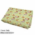 thumbnail image 5 of Shabby Flora Floor Pillow Lounger Cover, Flower Bouquets Vintage Roses on Dotted Background Print Art, Nap Mat Printed Fabric Case for 5 Pillows, 88" x 27", Pale Green Pale Pink, by Ambesonne, 5 of 5