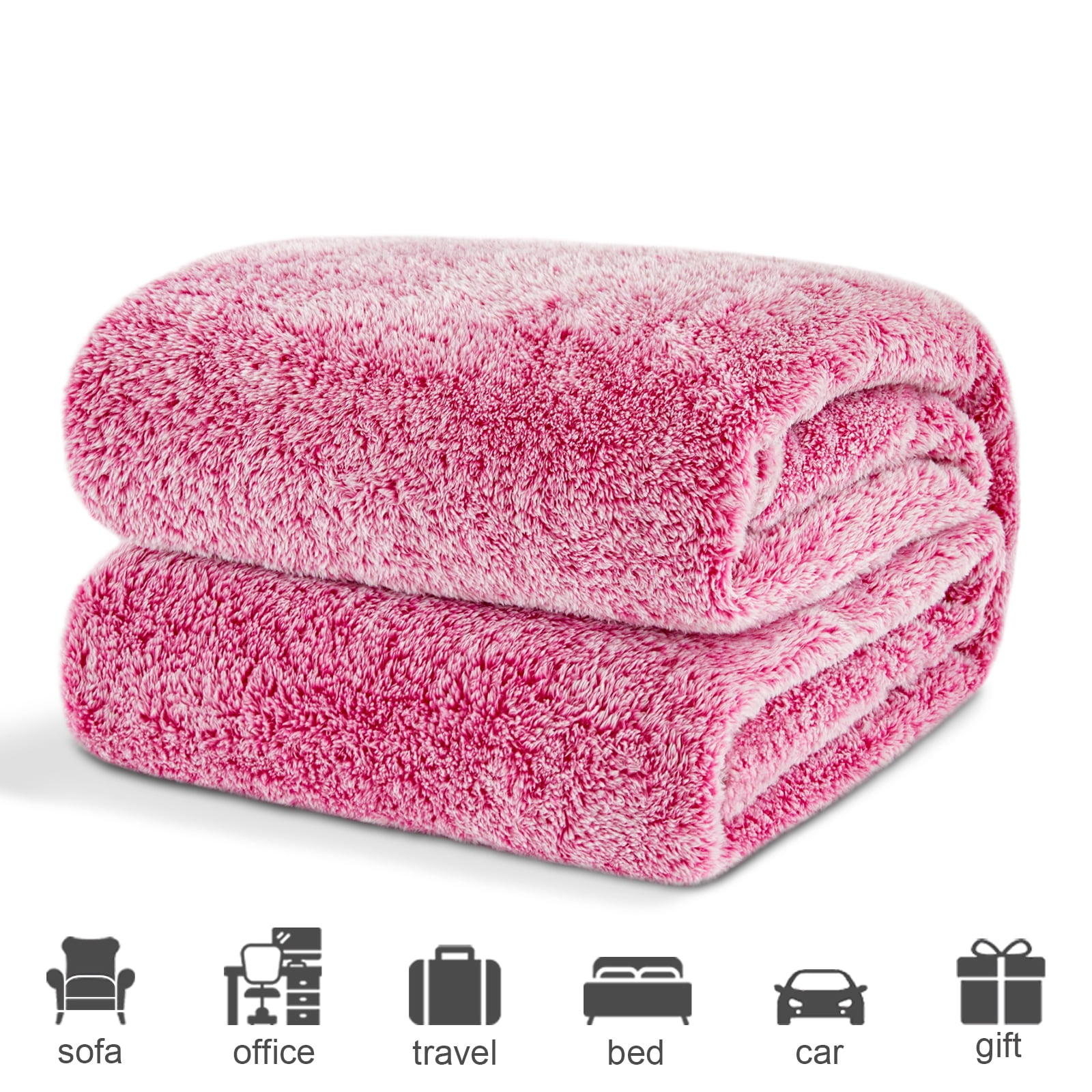 Exclusivo Mezcla Plush Extra Large Fleece Throw Blanket for