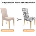 thumbnail image 7 of Tropical Seahorse and Fish Design Dining Chair Covers Set of 4, Stretch Washable Polyester Slipcovers, Removable Seat Protector for Nautical or Beach Style, 7 of 7