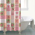 thumbnail image 4 of Pioneer Flower Floral Print Pattern Shower Curtain 72"x84", Bathroom Decorative Shower Curtain Set with 12 Hooks, Waterproof Washable, 4 of 6