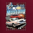 thumbnail image 6 of Wild Bobby, Mustang Untamed American Spirit Ford Cars and Trucks Unisex Crewneck Graphic Sweatshirt, Maroon, Large, 6 of 6