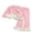 Pink, variant on REDARER Girls Outfits Set Long Sleeve Top with Ruffle Hem and Flared Pants Two Piece,7-8 Years