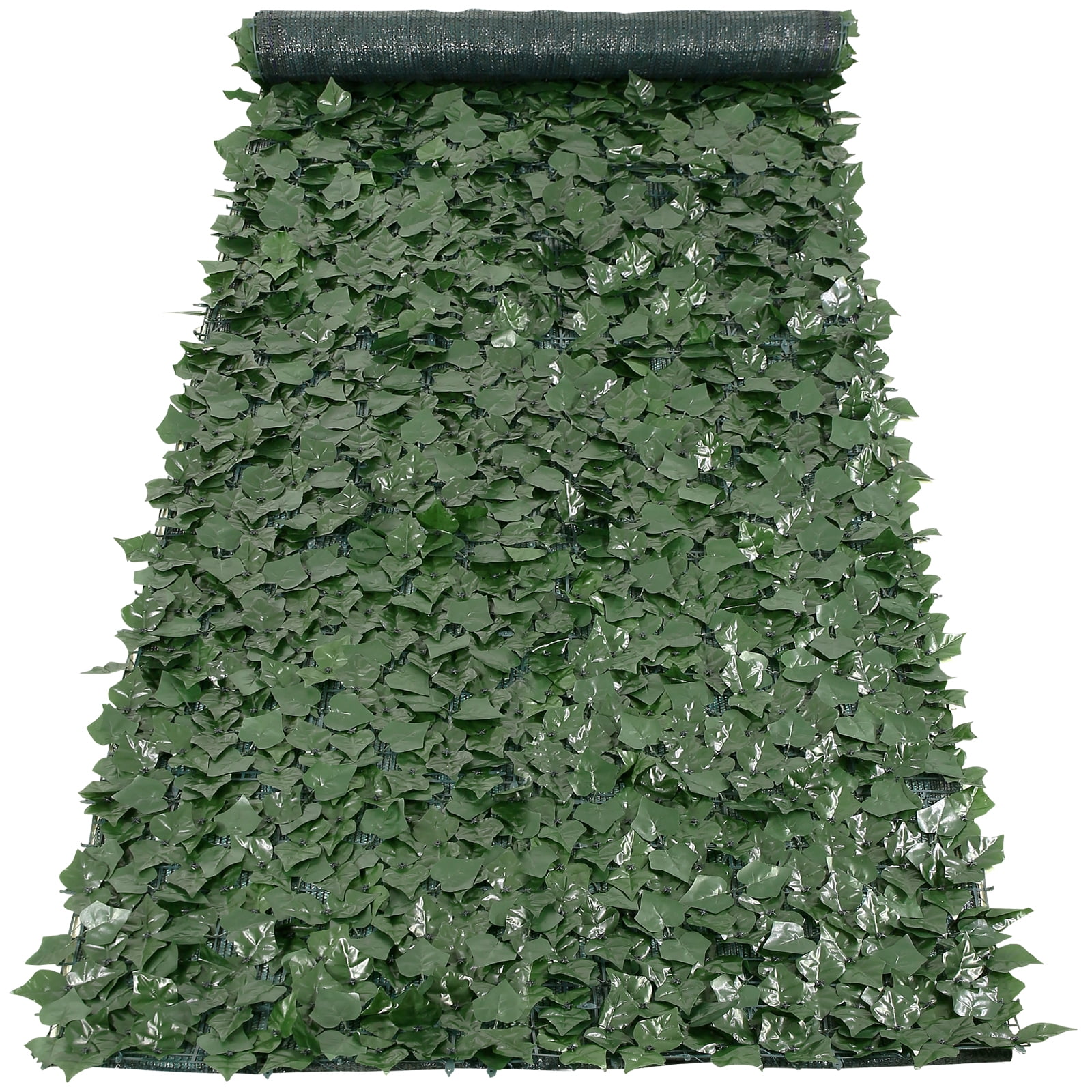 KFFKFF 39"x158" Artificial Faux Ivy Leaf Fence Screen with Mesh Cloth Backing