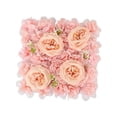 thumbnail image 4 of Fondo de fotografía de Panel de flores artificiales, decoración romántica para el Día de San Valentín, arreglos florales para decoración para , Rosa Rosa, 4 of 8