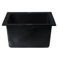 thumbnail image 6 of ALFI brand AB1720DI-BLA Black 17" Drop-In Rectangular Granite Composite Kitchen Prep Sink, 6 of 12