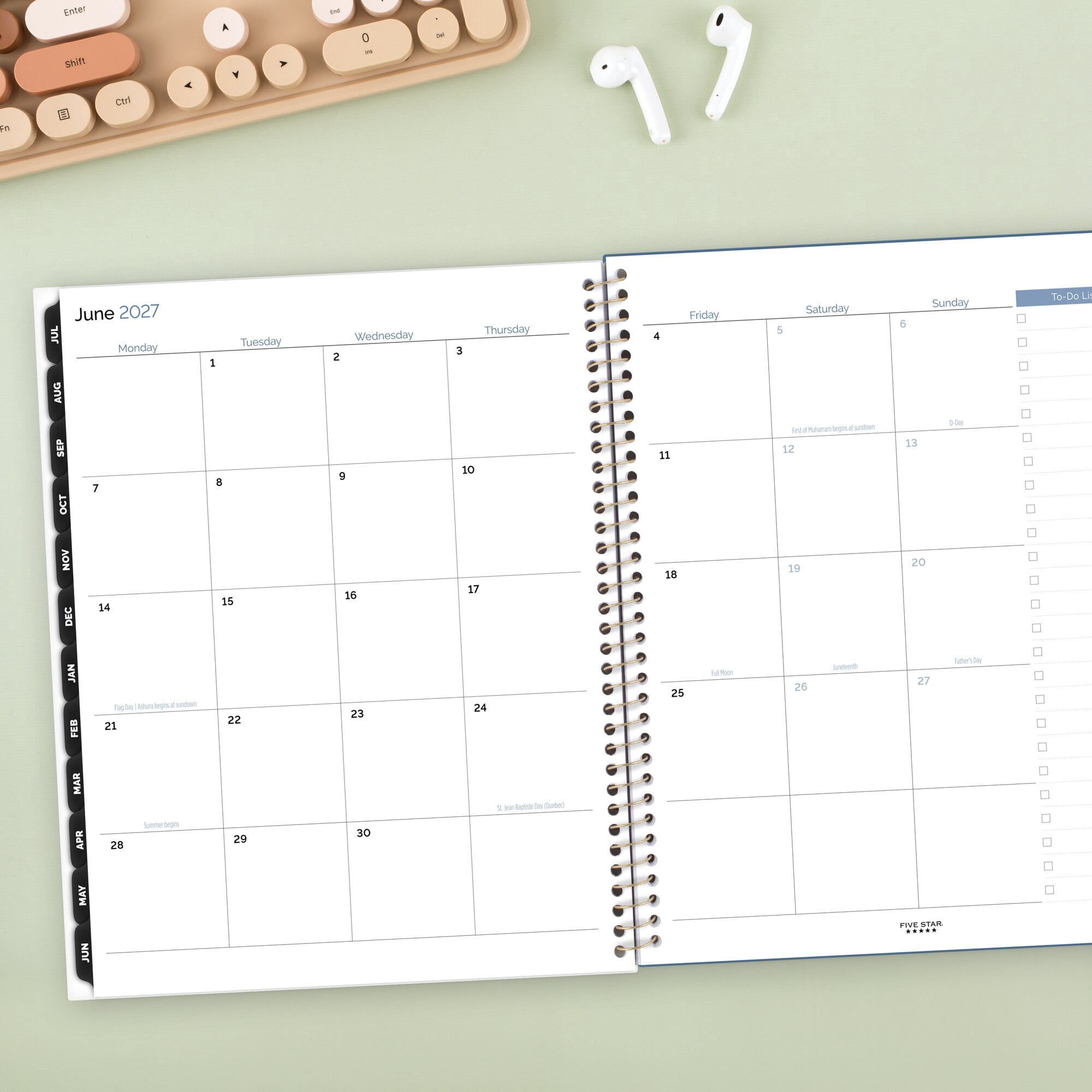 Five Star Style Academic 2026-2027 Weekly Monthly Student Planner Plus Study App
