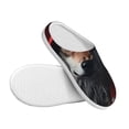 thumbnail image 3 of KLL Mysterious Hooded Wolf Pattern Adult Unisex Cozy Slippers,Fuzzy Slip-on Slippers TPR Sole Slippers Comfort Plush Home Footwear for Indoor & Outdoor-37/38, 3 of 7