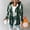 Green, variant on Women's Plaid Hooded Fleece Shacket Long Sleeve Button Front Coat with Pockets