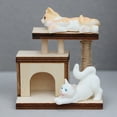 thumbnail image 7 of Tnobhg 1:12 Scale Dollhouse Miniature Cat Climbing Frame Lifelike Pet Furniture Ornament for Doll House Decor, 7 of 7