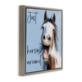 thumbnail image 2 of Stupell Industries Eclectic Just Horsin' Around Brown Floating Frame Canvas Art, 25 x 25, by Kim Curinga, 2 of 8