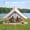 Beige 300cm*300cm*200cm, variant on All-Season Canvas Bell Tent Yurt for Camping Glamping Heavy Duty Cotton Stove Jack Mesh 300cm*300cm*200cm Beige
