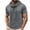 Gray, variant on Men's Hooded Short Sleeve Shirts Drawstring Hood Pullover Chest Dual Pocket Hoodies Quick Dry Breathable Outdoor Casual Sports Top Gray XXL