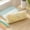 Yellow, variant on Gaecwu White Cloth Zipper Pencil Pouch, Large Capacity Stationery Storage Bag for Students, Portable Makeup Brush and Pen Organizer, White