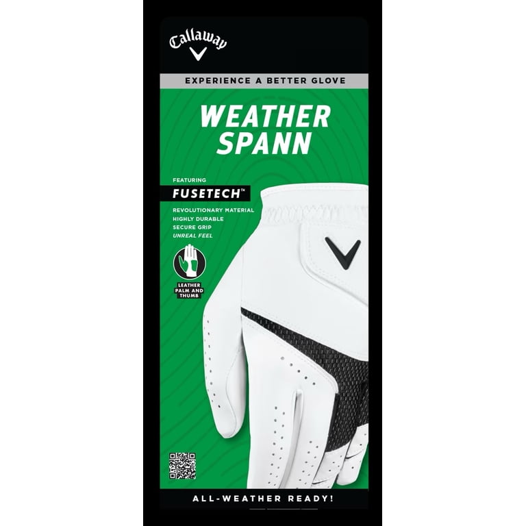 Callaway Weather Spann 23 Men's Golf Glove, Black photo 1