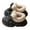 b-Black, variant on Women's Solid Color Cute Bowknot Design Plush Lined Slipper Winter Thermal Anti-Skid Waterproof Thick Sole House Boots Casual Furry Slippers