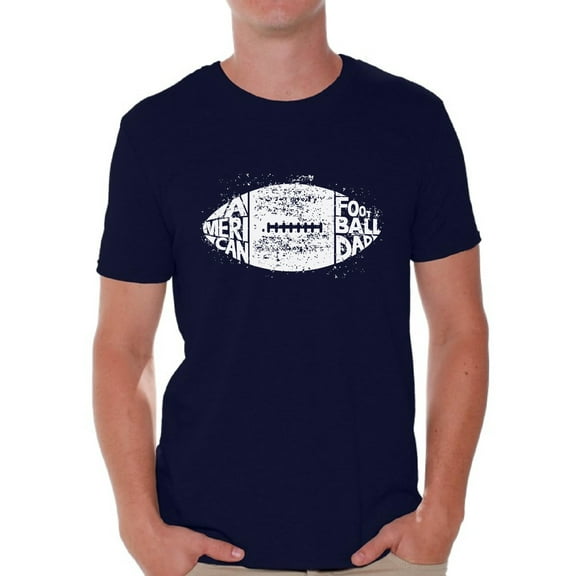 Awkward Styles Men's American Football Dad Vintage Graphic T-shirt Tops White Sporty Father's Day Gift