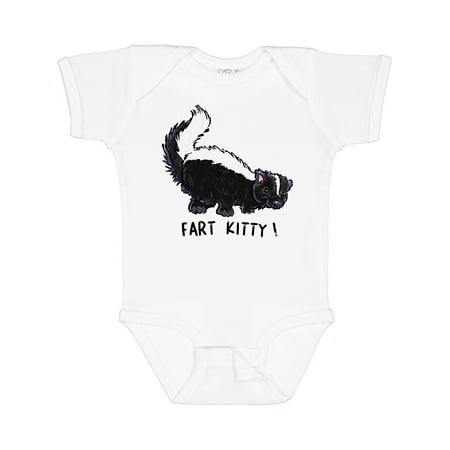 

Inktastic Animals Cute Skunk Fart Kitty! Gift Baby Boy or Baby Girl Bodysuit