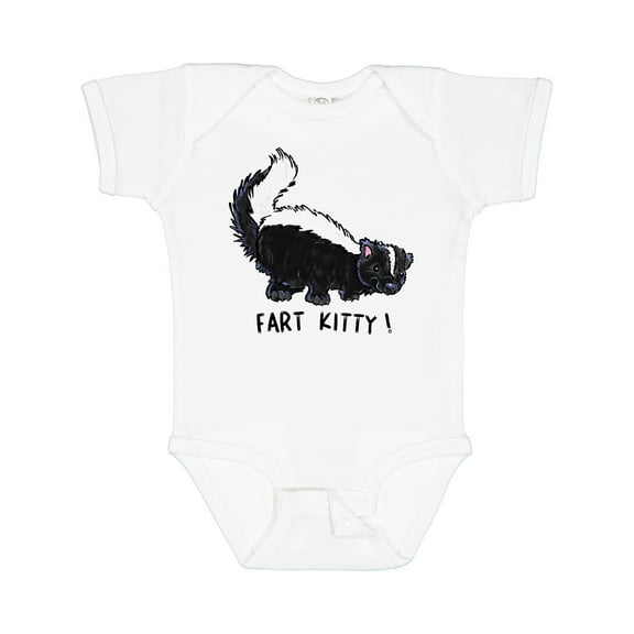 Inktastic Animals Cute Skunk Fart Kitty Boys or Girls Baby Bodysuit