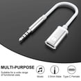 thumbnail image 6 of 2 x Audio Cable Cord-Silver, 6 of 8