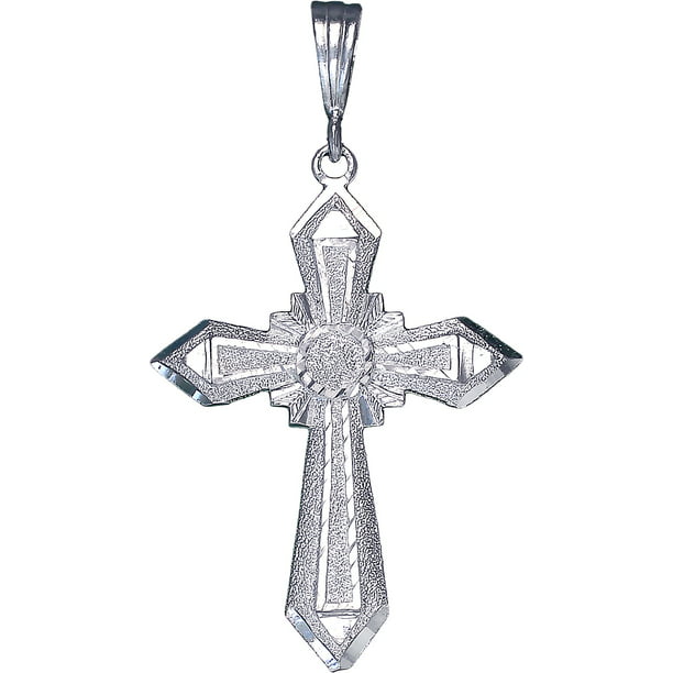EJewelryPlus - Sterling Silver Cross without Jesus Pendant Necklace ...