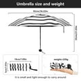 thumbnail image 3 of Modern Wavy Pattern Umbrellas for Sun Auto Open Close UV50+ Waterproof 5-Fold Compact Fiberglass Frame, 3 of 6