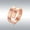 Rose Gold, variant on Titanium Steel Open Ring Unisex Minimalist Fashion Accessory Korean Style Trendy Gift For Men And Women Everyday Wear
