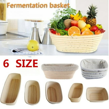 - Baking Dry Basket Oval Shape Rattan Banneton Basket Bread Dough Proving Brotform Bowl Oval 15X8X5CM