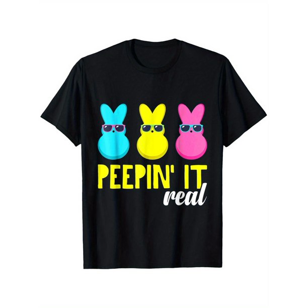 Happy Easter Bunny Egg Hunt Bunny Men Women Outfit T-Shirt, Unisex - Easter, Christmas Clearance, Valentine'S Day, Carnival, St Patrick'S Day Gifts for Parents, Friends, Family and Coworkers