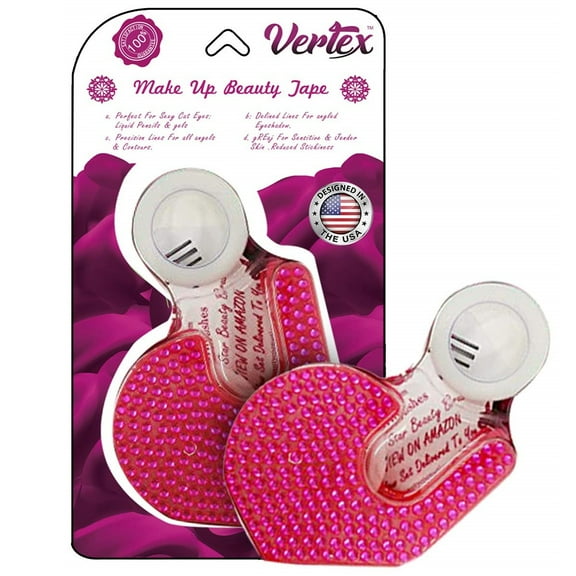 Vertex Beauty Makeup Tape Stencil for Beginners Eyeliner Winged Tips Clean Angled Eyeshadow Edges Real Eye Strips For Firm Hold Stencils Black Eye Liner Gel Techniques Sticker Eyes Shadow Shield Pads