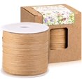 thumbnail image 1 of 229 Yards Easter Raffia Paper Ribbon Craft Packing Easter Paper Twine for Festival Gifts, Christmas, DIY Decoration and Weaving, 1/4 inch Width (Kraft), 1 of 7