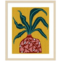Amanti Art Snappy Botanical III Wood Framed Wall Art Print