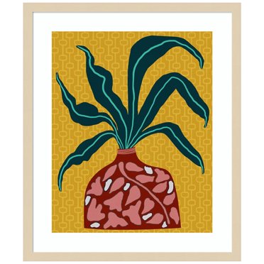 Amanti Art Snappy Botanical III Wood Framed Wall Art Print