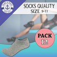thumbnail image 2 of Yacht & Smith 12 Pack Bulk Womens Ankle Socks Low Cut Ankle Socks Size 9-11., 2 of 7