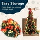 thumbnail image 5 of Árbol de Navidad Prextex Premium de 6 pies con 350 luces cálidas doradas y rojas, 5 of 7