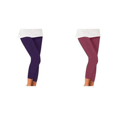 (2-Pack) 2025 New Womens Elastic Pleated Leggings Fit High Waist Yoga Leggings with 3 Pockets Hanging Tendon Womens Pencil Women Panties Plus Size Boxes Pants Multi Size High Waist Yoga Shorts