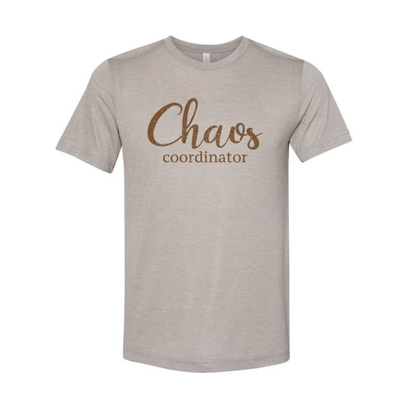 "Chaos Coordinator, Mom Tank Top, Racerback, Gift For Mom, Motherhood Shirt, Mother's Day Tee, Muscle Tank Top, Gift From Daughter, Mom Shirt, Heather Stone, LARGE"