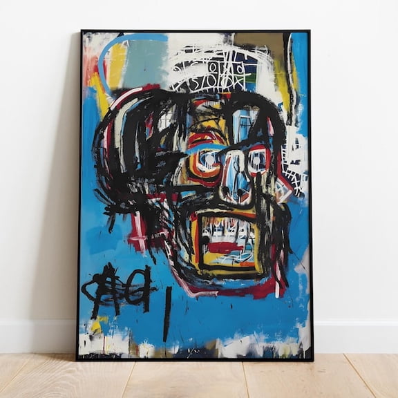 Jean-Michel Basquiat Poster, Frameless Wall Art & Print, Home Decor, Art Poster, Unframed Paper Poster 8x10in