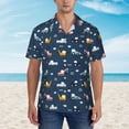thumbnail image 5 of Uemuo Modern Modern Excavator Printed Regular Fit Short Sleeve Casual Hawaiian Shirt for Men,Aloha shirt,Tropical shirt,Floral print shirt,Vacation Beach shirt-Medium, 5 of 9