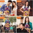 thumbnail image 4 of Colorful Tie Dye Flower Mandala Pattern Apron-Garden Aprons for Women with Pockets-Cotton Linen Waterproof Kitchen Cooking Gardening Aprons Adjustable for Kitchen,Cooking,BBQ and Salon 33x27 Inch, 4 of 7