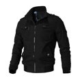 thumbnail image 1 of Veste Bomber Homme Mode Décontractée Coupe-Vent Veste Manteau Homme Printemps Automne Veste Militaire Homme, 1 of 6