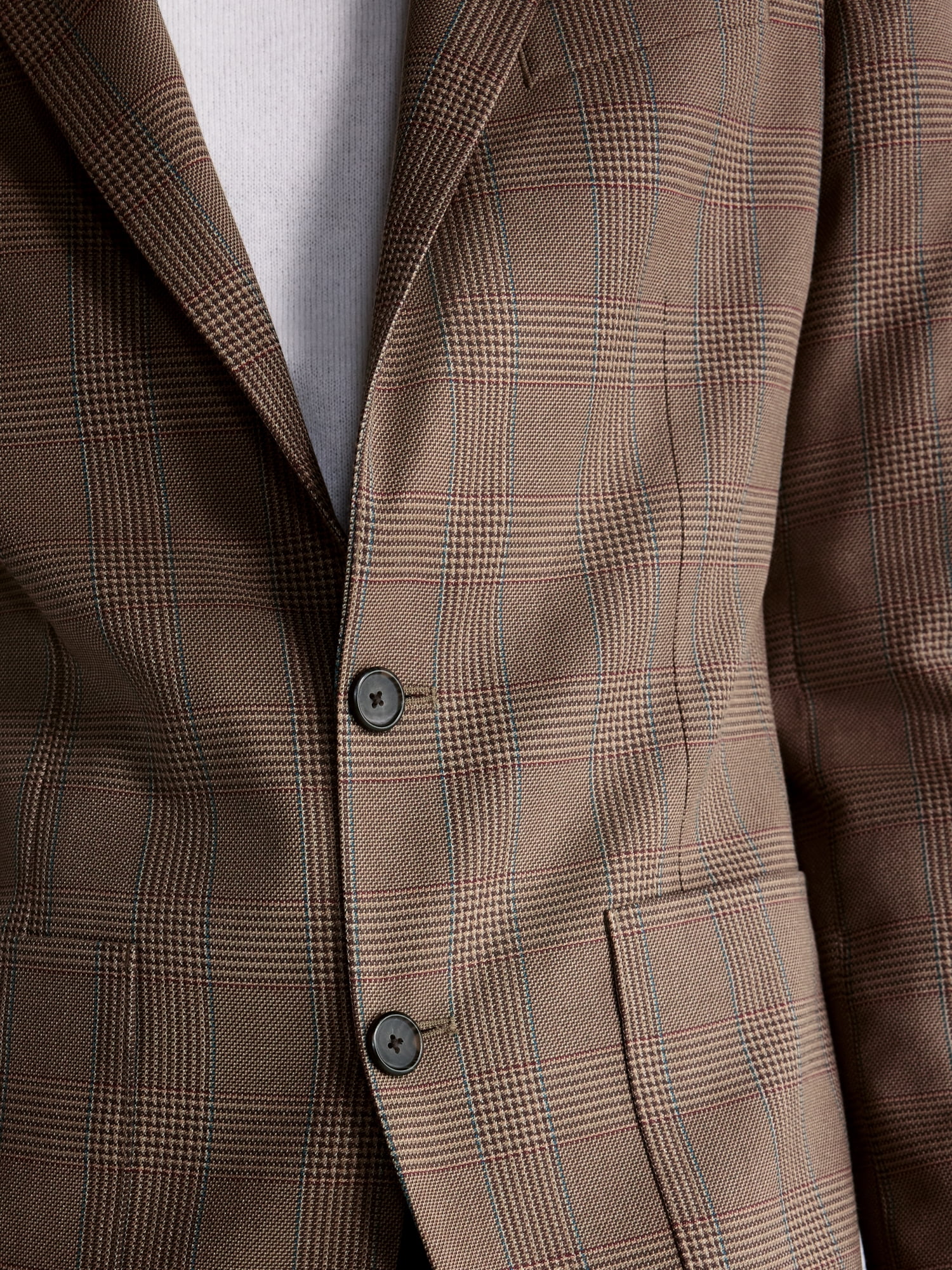 Free Assembly Men's Plaid Patch Pocket Blazer, Sizes XS-L