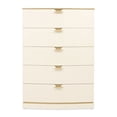 thumbnail image 2 of La Terrazza 5-Drawer Chest - Creamy Pearl, 2 of 11