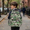 thumbnail image 6 of Chririnla Camouflage Pattern Kids Backpack with Lightweight Scratch Resistant Kids School Backpack, Breathable 17 Inch School Bag for Travel Hiking Elementary School, 6 of 10