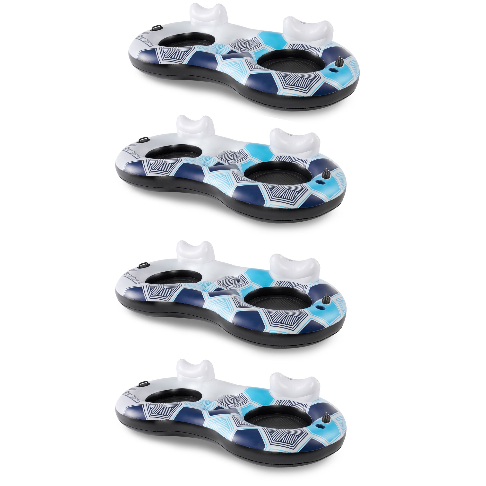 Bestway Rapid Rider Inflatable Round 2 Person Water Tube w/ Handles (4