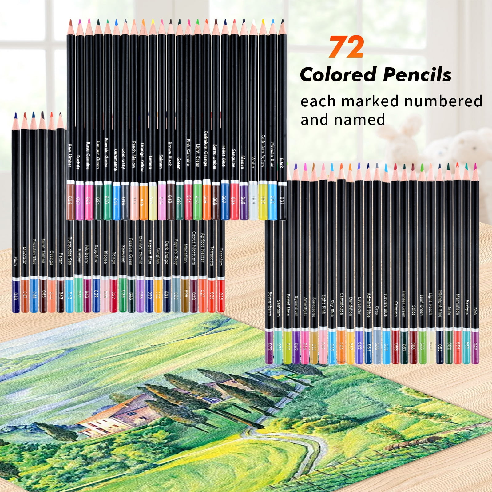 Qoosea Art Supplies 96 Pcs Drawing Kit for Artist Adult Kids,Drawing Pencils Kit,Sketching Set,Include Charcoal & Colored Pencil,Graphite Pencil,Sketchbook