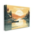 thumbnail image 4 of Stupell Industries Sunrise Lake Scenery Landscape Painting Gallery Wrapped Canvas Art Print Wall Art, 48 x 36, 4 of 8