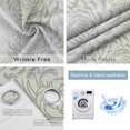 thumbnail image 6 of Sage Green Chrysanthemum Blackout Curtains for Bedroom, Farmhouse Botanical Floral Modern Room Darkening Window Drapes for Living Room, Thermal Insulated Grommet Curtains, 42x63 inch, 2 Panels, 6 of 9