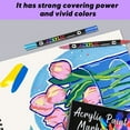 thumbnail image 3 of 72 Color Acrylic Paint Markers Pen,Acrylic Markers Dual Tip Acrylic Paint Pens For Rock Painting, Canvas, Wood, Glass, Metal, Ceramic, Calligraphy, Card Making, Diy Crafts,1.5Mm-10Ml, 3 of 9